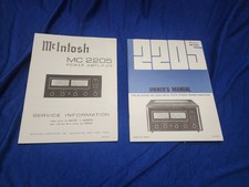 MCINTOSH MC2205 MANUALE D'USO