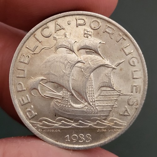 Moneta argento portogallo 1933 - portogallo,