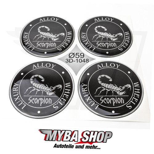 Adesivi silicone scorpione - 4x,