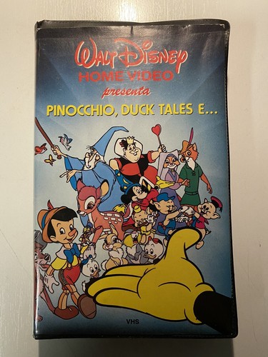Vhs disney pinocchio - disney, pinocchio,