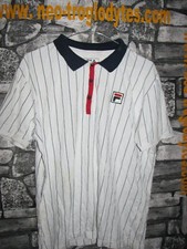 Vintage Fila Borg  Heritage tennis jersey shirt trikot maillot  cotton '80s