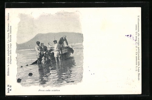 Cartolina pesca colla - cartolina,