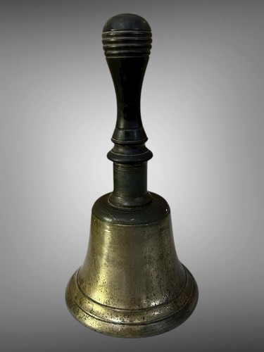 Old antique hand bell - antique,