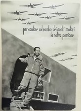 CARTOLINA AERONAUTICA ROMBO DI MOTORE AEREO AVIAZIONE GUERRA MILITARE 