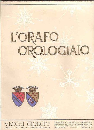 Orafo orologiaio vecchi 1961 - vecchi,