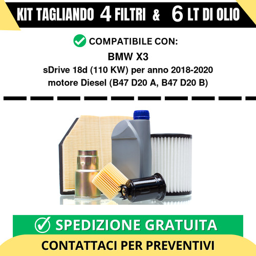 Tagliando per bmw sdrive - x3,