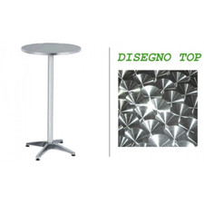 TAVOLO ALLUMINIO ALTO TONDO