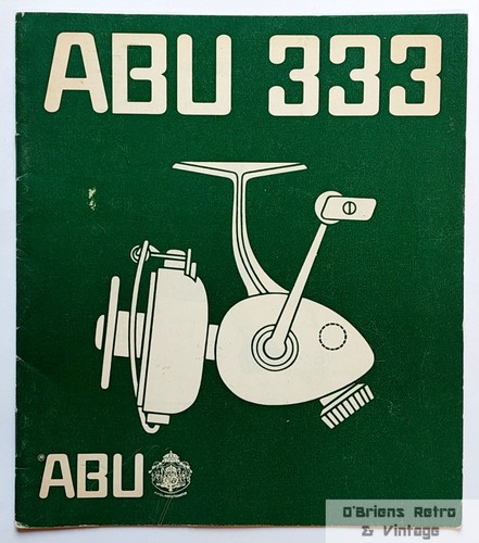 Abu 333 manuale - abu, d'epoca