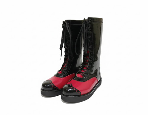 Stivali costume platform - platform, rosso