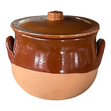 Pentola in Terracotta Semilucida con Coperchio - Diametro 30 CM