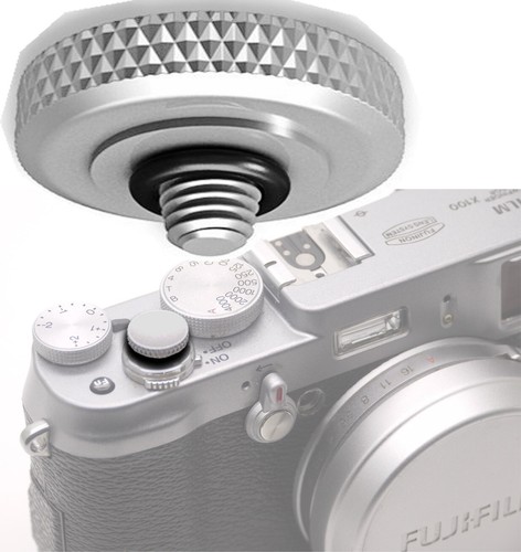 Pulsante scatto silver - silver, adatto