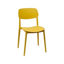 Sedia Moderna Polipropilene Ristorante Senape Mod. Ortigia