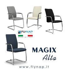 SEDIA SEDIE UFFICIO RIUNIONI INTERLOCUTORIA MAGIX ALTA NUOVA COLORI VARI
