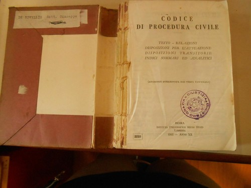 Libro codice di procedura - -codice,