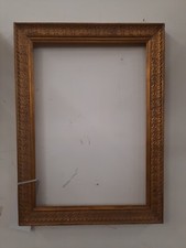 Cornice In Legno Dorato E Intagliato , Cornice Dorata Del XX Secolo