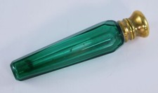 ANTIQUE TEARDROP GREEN GLASS