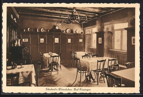 Bad kissingen schubert s - ak,