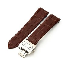 Cinturino in pelle marrone per