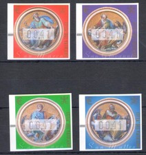 Vaticano 2002 - Francobolli automatici filo seta - n11B/14B - 0,41 cent - Quattro Evange