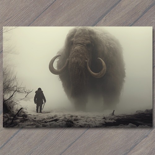 Cartolina elefante mammut - elefante,