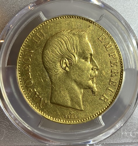 1858 agold francia - 100, franchi