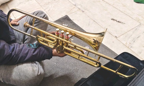 Trombone valvole metallo - trombone, in
