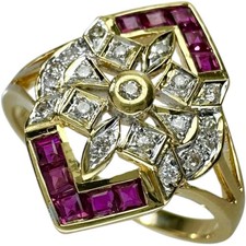 Anello US 7,2 rubini 0,44 ct