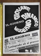 IL GIORNO pubblicità vintage del 1971 quotidiano Milano Lombardia Enrico Mattei