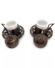 Servizio Caffè Turco 2 Tazzine Stile Ottomano