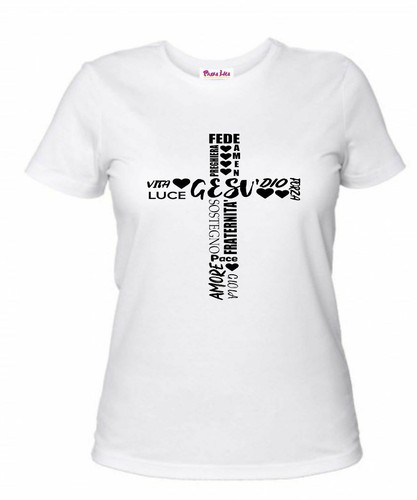 Shirt maglia bianca donna - t-shirt,