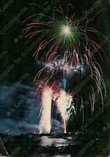 VENEZIA Festa del Redentore Notturno fuochi artificiali gondole Cartolina