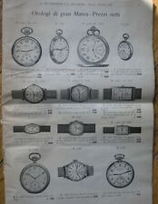 CATALOGO CRESCENZO OROLOGI 1937 LONGINES ZENITH WILLE ROSKOPF SVEGLIA TOPOLINO
