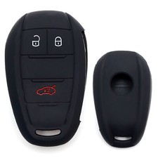 Black Silicone Key Fob Case