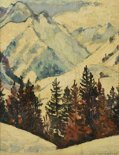 Paesaggio invernale 1928 - paesaggio,