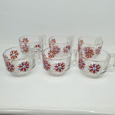 Nutella ferrero 6 bicchieri tazze con manico vintage