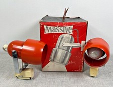 COPPIA FARETTI VINTAGE DA BINARIO DESIGN VINTAGE ANNI '70 RETRO' NUOVI SPOTLIGHT