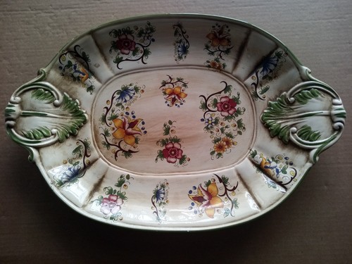 Vassoio ceramica capodimonte - vassoio,
