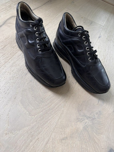 Hogan black leather - black,