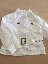 Giubbotto Primaverile Bambina Bimba Mis 3 Anni Benetton Bianco 