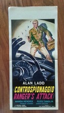 locandina originale LA SPIA DEL LAGO riedizione anni 60/70 ALAN LADD