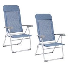 COPPIA SEDIA SDRAIO ALLUMINIO