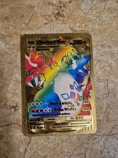 Carta Charizard VMAX Arcobaleno Pokemon Metallo Oro