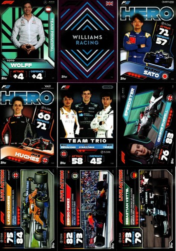 Cards turbo attax 2022 - f1,