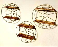 3 Mensole Ferro Legno