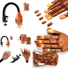 Mano Finta Per Pratica Nail Art Estetista Con Supporto Morsetto Tavolo Unghie