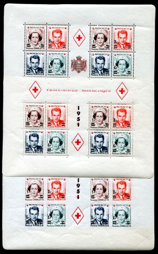 Monaco 1951 block4a mnh - block4a,b,