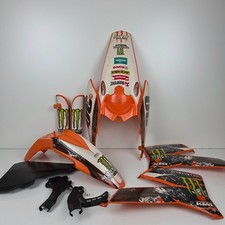 KTM 125 250 450 525 EXC PLASTICHE COMPLETE 2003 2007 PLASTICS FENDERS SET