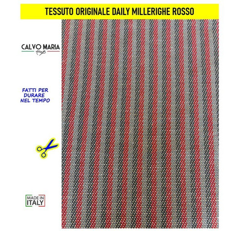 Tessuto iveco millerighe rosso - tessuto,