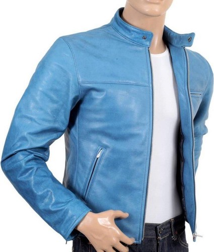 Giacca uomo blu cielo - , vera