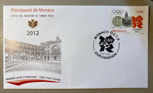 Monaco fdc londra 2012 - fdc, 2012"